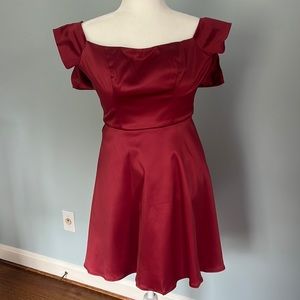 Juniors fancy red dress size 3